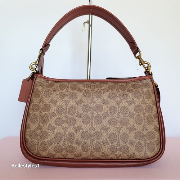 COACH Cary Signature Canvas And Calf Leather with Convertible Straps Crossbody🎈 - Picture 6 of 16